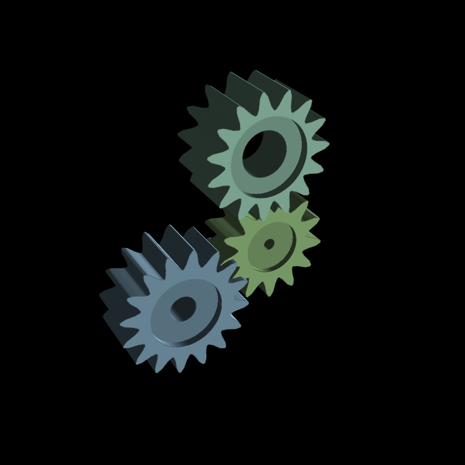 XScreenSaver Gears rendered entirely with HTML and CSS using PolyCSS.