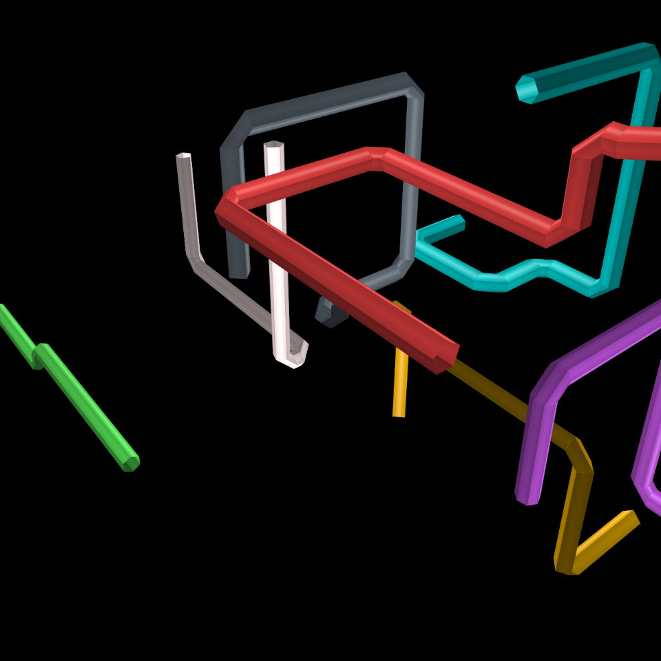CSS Pipes rendered entirely with HTML and CSS using PolyCSS.